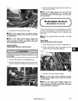 2001 Arctic Cat ATVs factory service and repair manual, Page 290