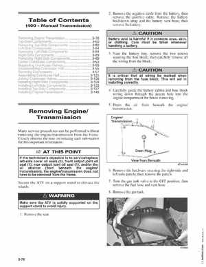 2003 Arctic Cat ATVs from 250cc to 500cc Service Manual, Page 120