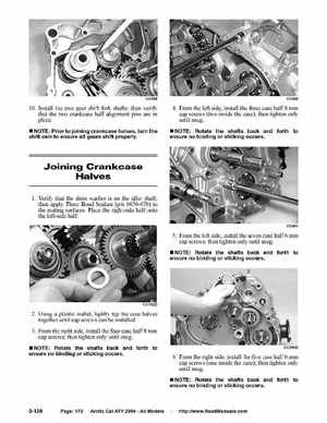 2004 Arctic Cat ATVs factory service and repair manual, Page 170