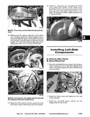 2004 Arctic Cat ATVs factory service and repair manual, Page 237