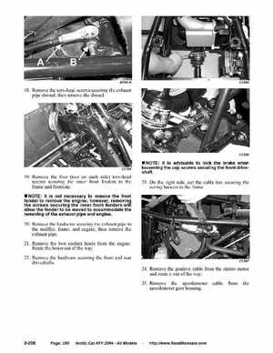 2004 Arctic Cat ATVs factory service and repair manual, Page 250