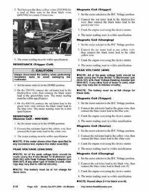 2004 Arctic Cat ATVs factory service and repair manual, Page 420