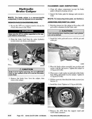 2004 Arctic Cat ATVs factory service and repair manual, Page 472