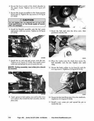 2004 Arctic Cat ATVs factory service and repair manual, Page 482