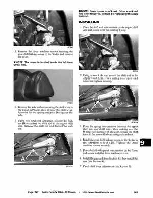 2004 Arctic Cat ATVs factory service and repair manual, Page 527