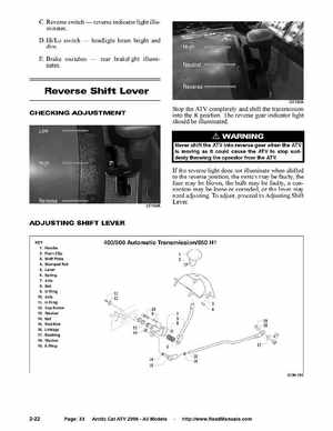 2006 Arctic Cat ATVs factory service and repair manual, Page 33