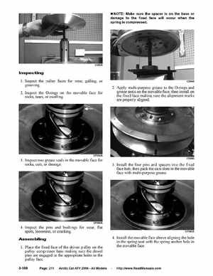 2006 Arctic Cat ATVs factory service and repair manual, Page 211