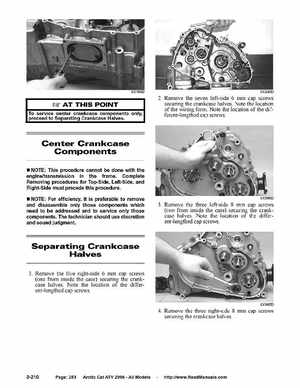 2006 Arctic Cat ATVs factory service and repair manual, Page 253