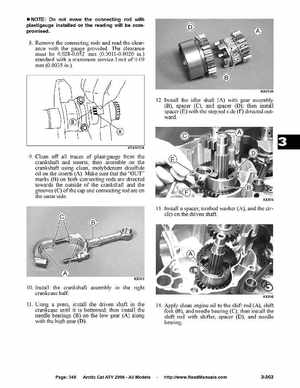 2006 Arctic Cat ATVs factory service and repair manual, Page 346