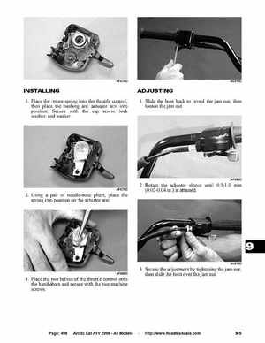 2006 Arctic Cat ATVs factory service and repair manual, Page 499