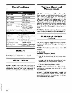 2007 Arctic Cat DVX/Utility 250 ATV Service Manual, Page 88