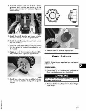 2007 Arctic Cat DVX/Utility 250 ATV Service Manual, Page 116