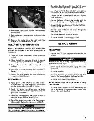 2008 Arctic Cat 366 ATV Service Manual, Page 125