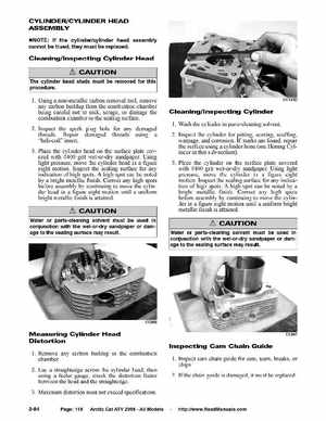 2008 Arctic Cat ATVs factory service and repair manual, Page 118