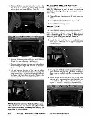 2008 Arctic Cat ATVs factory service and repair manual, Page 411
