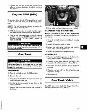 2009 Arctic Cat 250 Utility / DVX 300 ATV Service Manual, Page 74