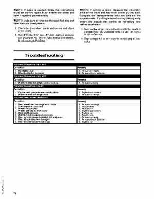 2011 Arctic Cat 150 ATV Service Manual, Page 76