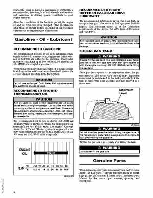 2011 Arctic Cat 366SE ATV Service Manual, Page 4