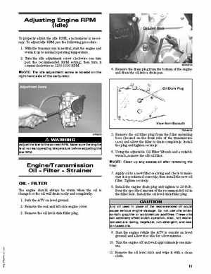 2011 Arctic Cat 366SE ATV Service Manual, Page 11
