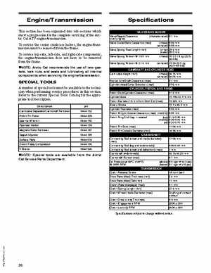 2011 Arctic Cat DVX 300 / 300 Utility ATV Service Manual, Page 20