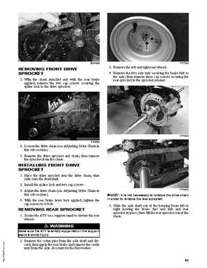 2011 Arctic Cat DVX 90 / 90 Utility ATV Service Manual, Page 61