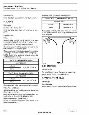 1999-2000 Bombardier Traxter ATV Factory Service Manual, Page 61