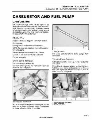 1999-2000 Bombardier Traxter ATV Factory Service Manual, Page 90