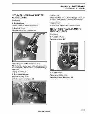 1999-2000 Bombardier Traxter ATV Factory Service Manual, Page 203