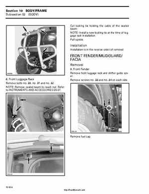 1999-2000 Bombardier Traxter ATV Factory Service Manual, Page 204