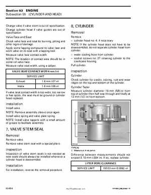 2001 Bombardier DS 650 Shop Manual 704 100 011, Page 66