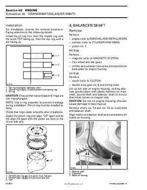 2001 Bombardier DS 650 Shop Manual 704 100 011, Page 71