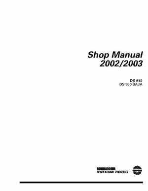 2002-2003 Bombardier Baja DS650 Service Manual, Page 2