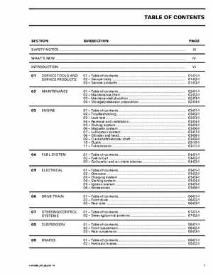 2002-2003 Bombardier Baja DS650 Service Manual, Page 4