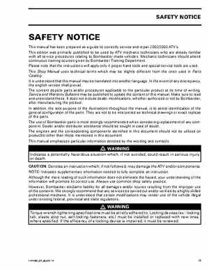 2002-2003 Bombardier Baja DS650 Service Manual, Page 6