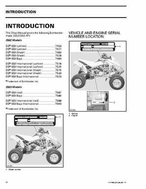 2002-2003 Bombardier Baja DS650 Service Manual, Page 9