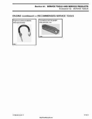 2002 Bombardier Traxter Factory Service Manual, Page 13