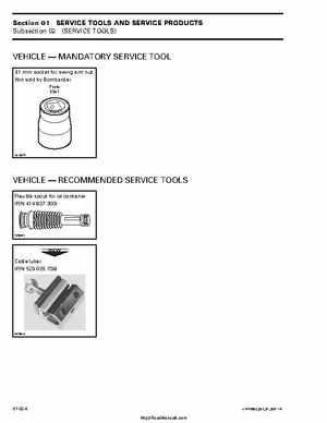 2002 Bombardier Traxter Factory Service Manual, Page 16