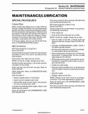 2002 Bombardier Traxter Factory Service Manual, Page 24