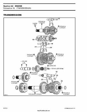 2002 Bombardier Traxter Factory Service Manual, Page 103