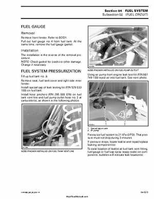 2002 Bombardier Traxter Factory Service Manual, Page 112