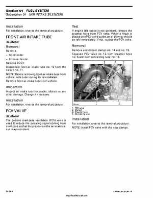 2002 Bombardier Traxter Factory Service Manual, Page 123