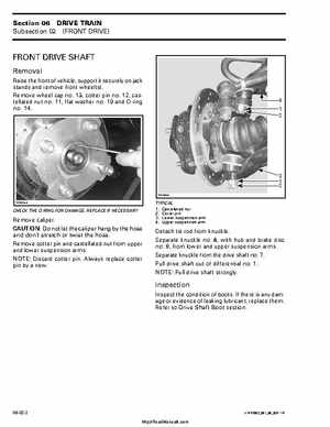 2002 Bombardier Traxter Factory Service Manual, Page 183