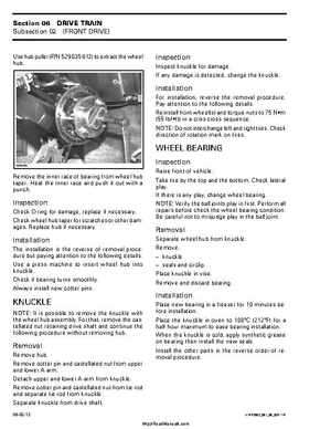 2002 Bombardier Traxter Factory Service Manual, Page 193
