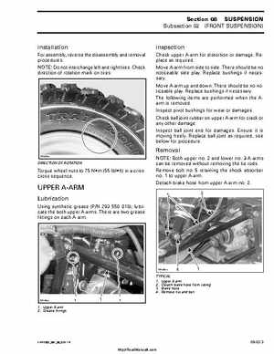2002 Bombardier Traxter Factory Service Manual, Page 218