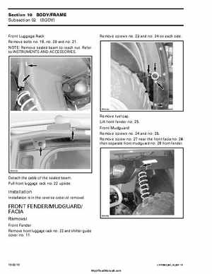 2002 Bombardier Traxter Factory Service Manual, Page 254
