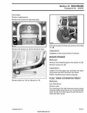 2002 Bombardier Traxter Factory Service Manual, Page 255