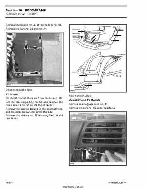 2002 Bombardier Traxter Factory Service Manual, Page 258