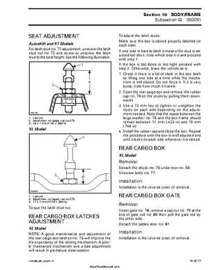 2002 Bombardier Traxter Factory Service Manual, Page 261