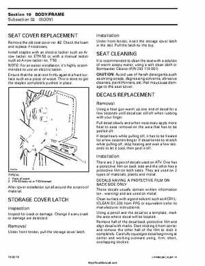 2002 Bombardier Traxter Factory Service Manual, Page 262