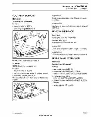 2002 Bombardier Traxter Factory Service Manual, Page 266